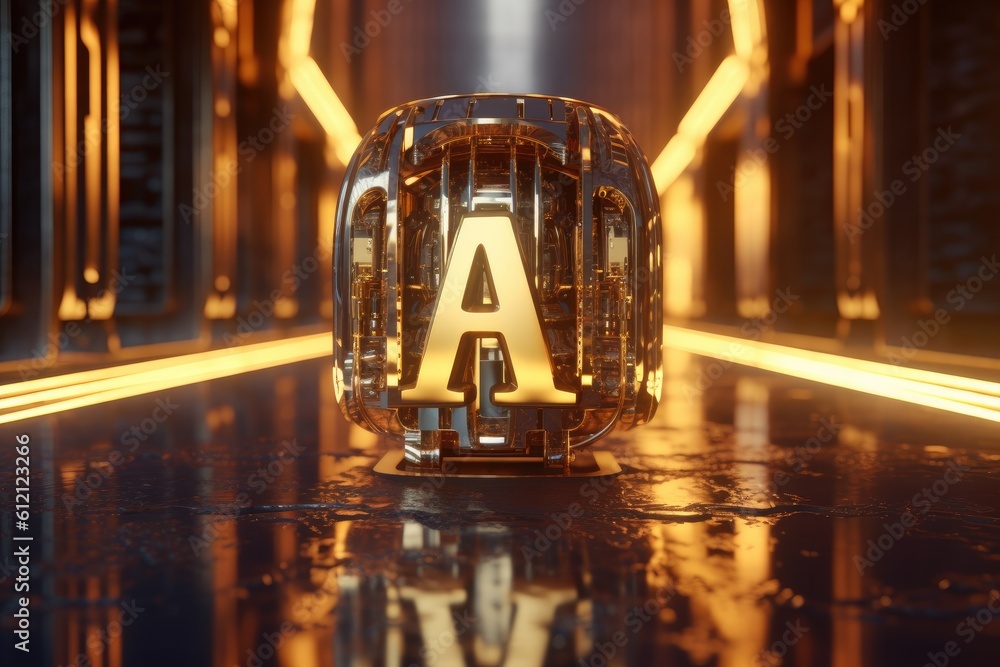 Aufkleber ai, artificial intelligence concept generative ai