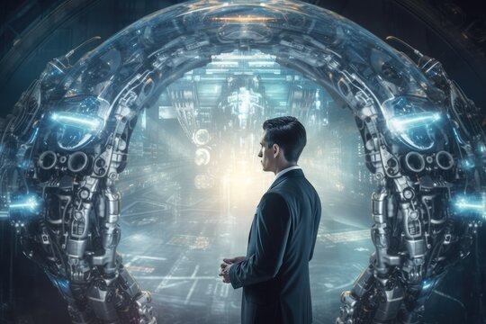 A futuristic city on a distant planet