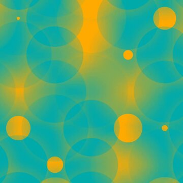 Animation - Multi kaleidoscope with 201 frames of Yellow and Blue circular shapes