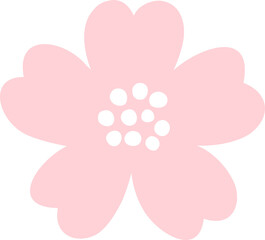 a flower-shaped illustration 
