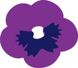 a flower-shaped illustration
