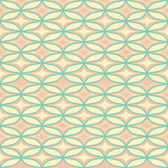 Fototapeta premium Mid Century retro vintage Pattern 70s