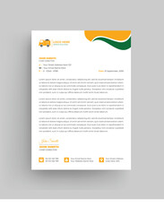 Junk Removal Business Style Letterhead Design Vector Template For Your Project. Corporate modern letterhead design template. letter head design.