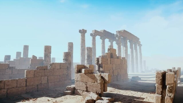 Ruines of Amun temple in Soleb