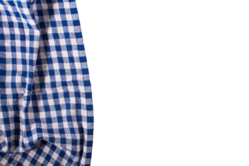 part of checkered napkin, untucked with transparencies, PNG forma