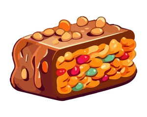 Hand baked sweet cookie with chocolate icing