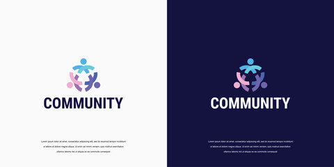 logo community, social group logo