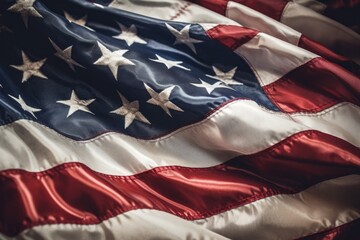 USA flag background. Generative AI