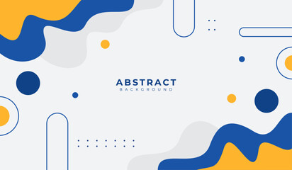 Blue and yellow abstract geometric background vector illustration