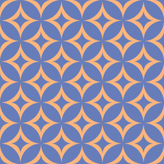 Vector. Seamless mediterranean geometric pattern, ornamental swatches. Talavera template. Portuguese Azulejo. Turkish decoration. Moroccan mosaic. Spanish porcelain. Ceramic dishes, folk ornament.