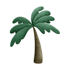 Green coconut tree 