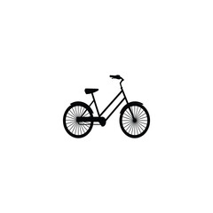 Fototapeta premium bicycle icon vector illustration on white background