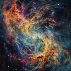Obraz na płótnie Canvas Colorful nebula, wallpaper
