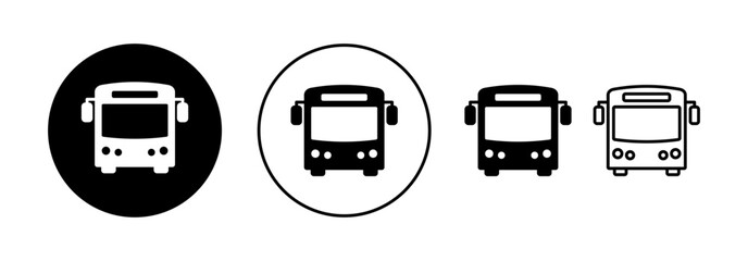 Bus icon vector for web and mobile app. bus sign and symbol. transport symbol