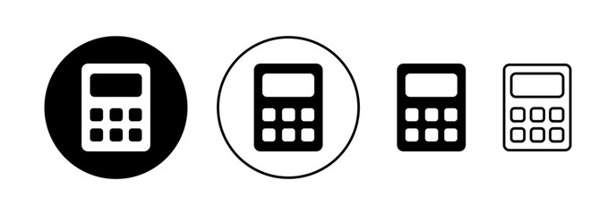 Calculator icon vector for web and mobile app. Accounting calculator sign and symbol.