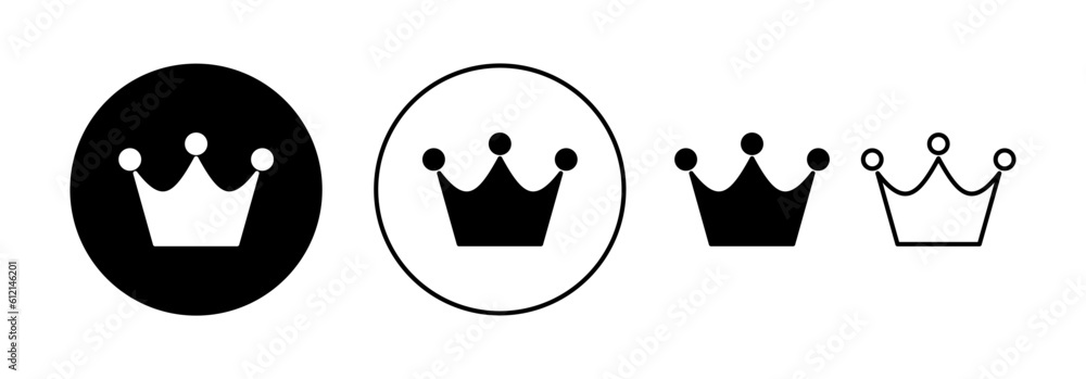 Wall mural crown icon vector for web and mobile app. crown sign and symbol - Wall murals