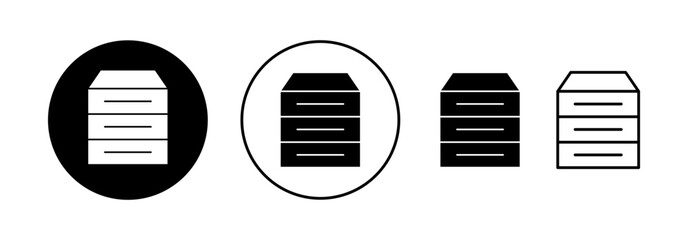Database icon vector for web and mobile app. database sign and symbol