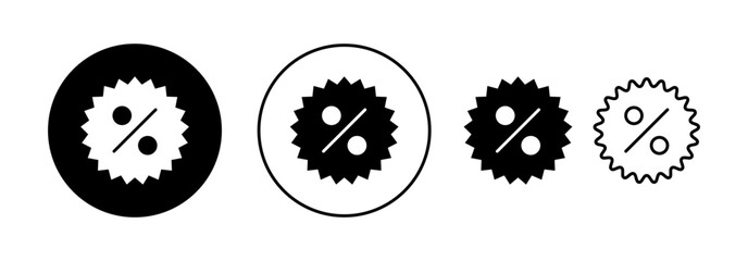 Discount icon vector for web and mobile app. Discount tag sign and symbol