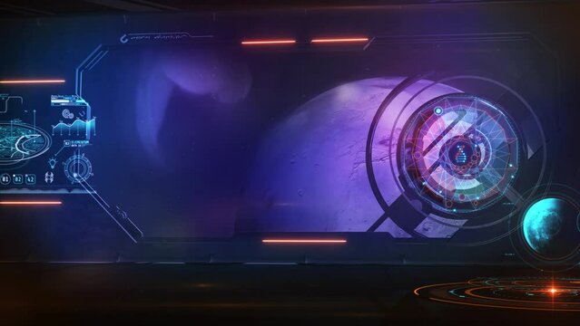 The spaceship of the future is approaching the planet. 3D render
