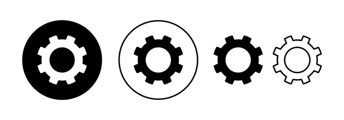setting Icon vector for web and mobile app. Cog settings sign and symbol. Gear Sign