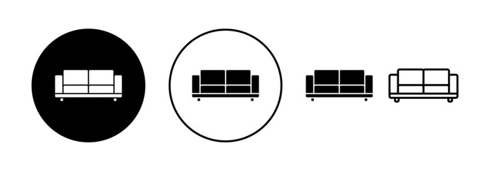 Sofa icon vector for web and mobile app. sofa sign and symbol. furniture icon