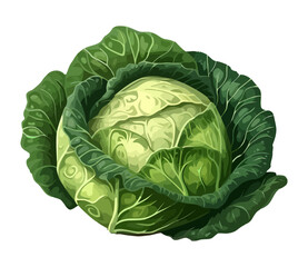 Fototapeta premium Fresh organic cabbage, healthy meal nature