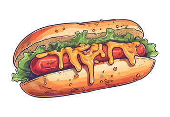 Grilled hot dog on bun with ketchup