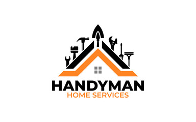 Illustration vector graphic of construction, home repair, and Building renovation concept logo design template