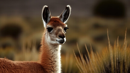 Obraz premium an animal that looks like a llama. Generative AI
