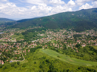 Aerial view of Vitosha Mountain near Village of Rudartsi, Bulgaria