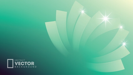 Abstract vector background blue green stars bg