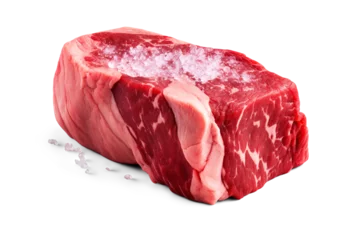 Fotobehang Raw beef meat. Ai . Cutout on transparent © Ara Hovhannisyan
