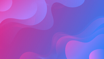 Abstract Gradient Purple Blue liquid background. Modern background design. Dynamic Waves. Fluid shapes composition. Fit for website, banners, brochure, posters