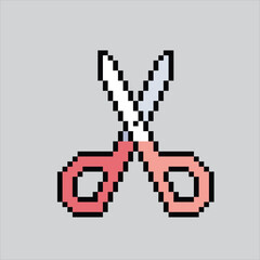 Pixel art illustration Scissors. Pixelated scissors tools. Scissors cutter pixelated
for the pixel art game and icon for website and video game. old school retro.