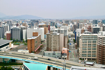 博多ポートタワーからの眺望（福岡県・福岡市）
