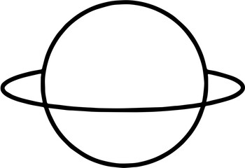 saturn.black line © I am Sloth