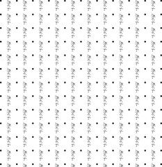 Dots in a row alternate with dust particles