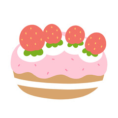 cake with strawberry