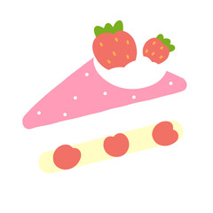 cake with strawberries