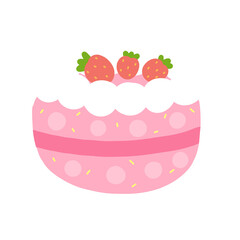 cake with strawberry