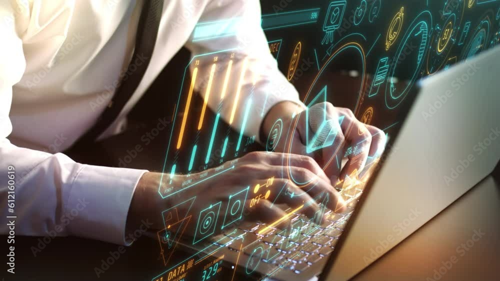Poster currency and transactional operations in virtual infographics.