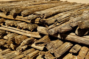 pile of logs