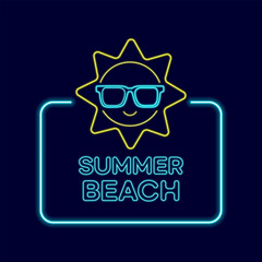 Summer neon sign 