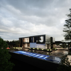 3D Rendering House Design