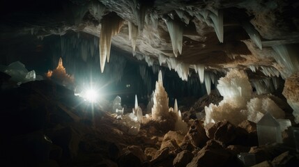 inside the cave