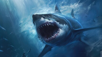 shark in the sea