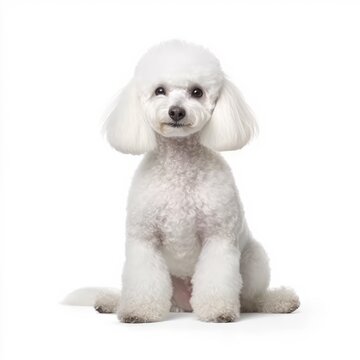 poodle puppy isolated on white
