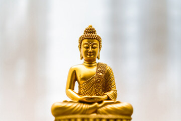 Golden Buddha statue in the temple