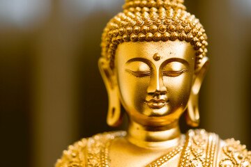 Golden Buddha statue in the temple