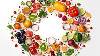 healthy eating fruits and vegetables vegan vegetarian illustration of an background